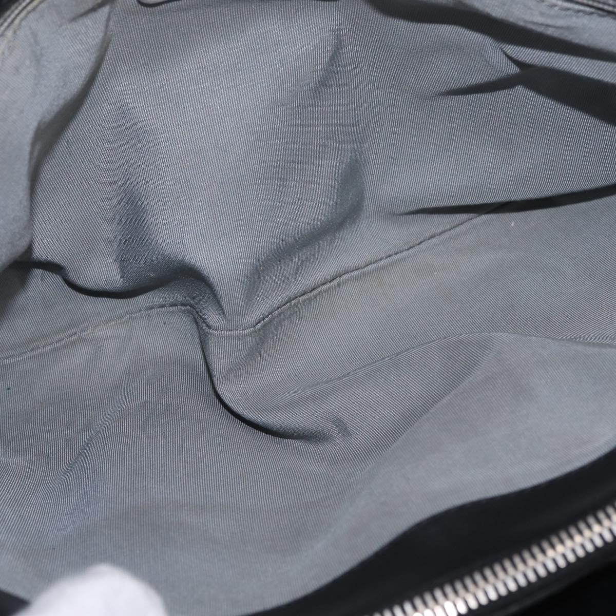 CHANEL Chain Shoulder Bag Patent leather Black Silver CC Auth 213419A