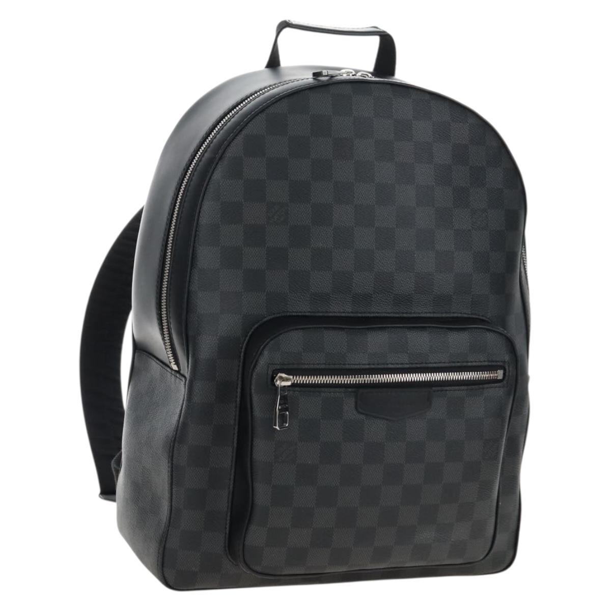 LOUIS VUITTON Damier Grafitte Josh Backpack N41473 LV Auth 213420SAV
