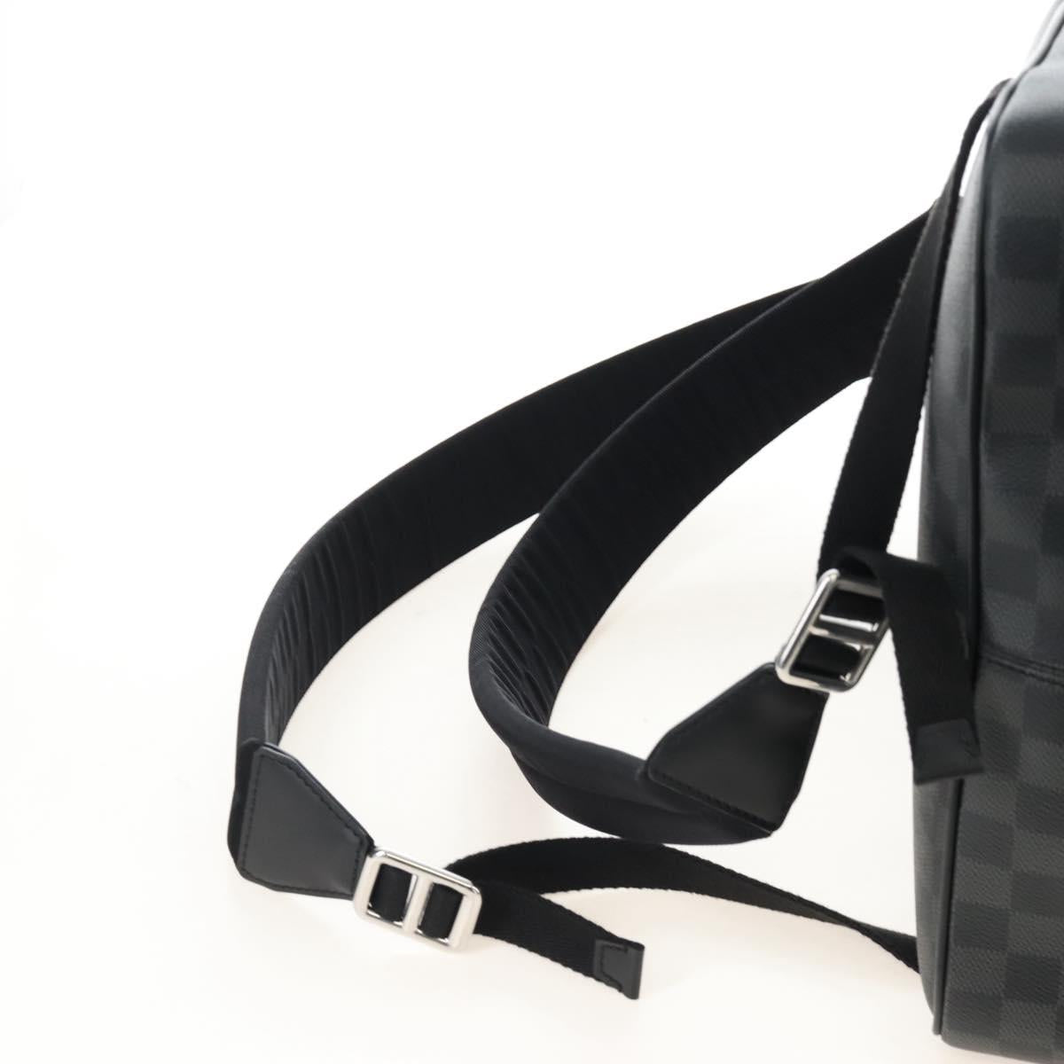 LOUIS VUITTON Damier Grafitte Josh Backpack N41473 LV Auth 213420SAV