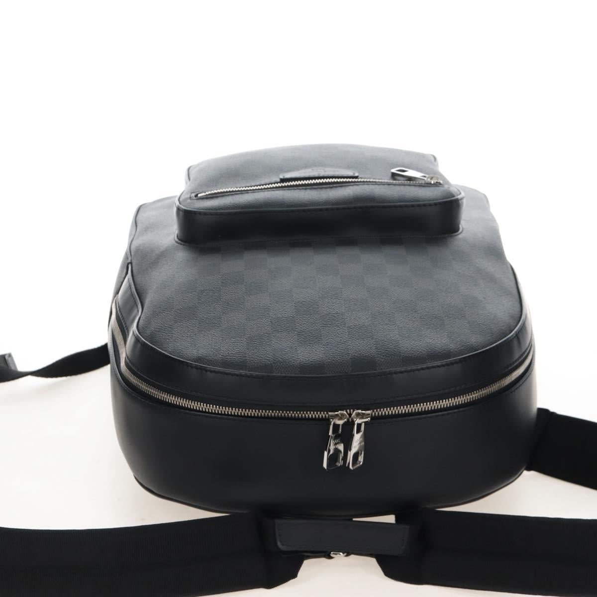 LOUIS VUITTON Damier Grafitte Josh Backpack N41473 LV Auth 213420SAV