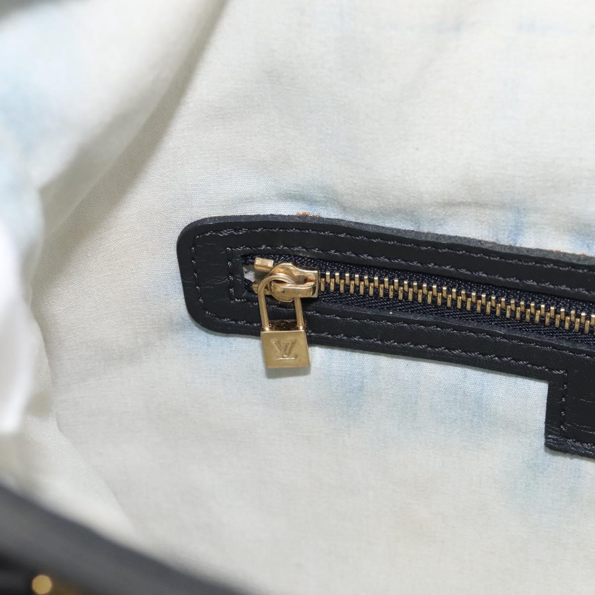 LOUIS VUITTON Monogram Mini Francoise Tote Bag 2way Blue M92208 LV Auth 213421