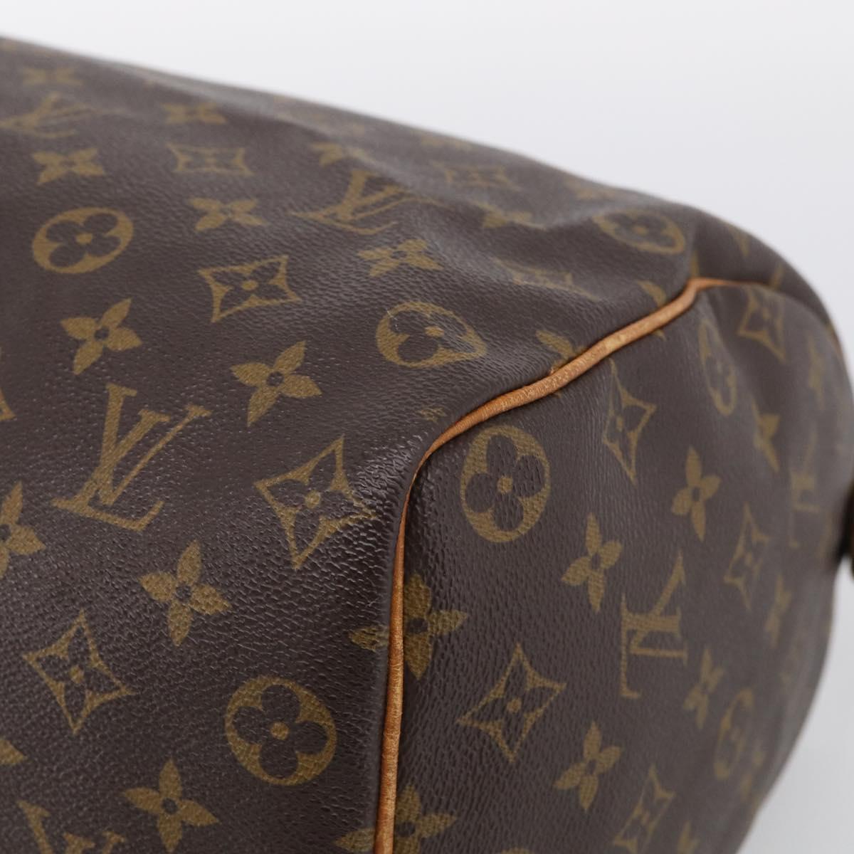 LOUIS VUITTON Monogram Speedy 35 Hand Bag M41524 LV Auth 213423