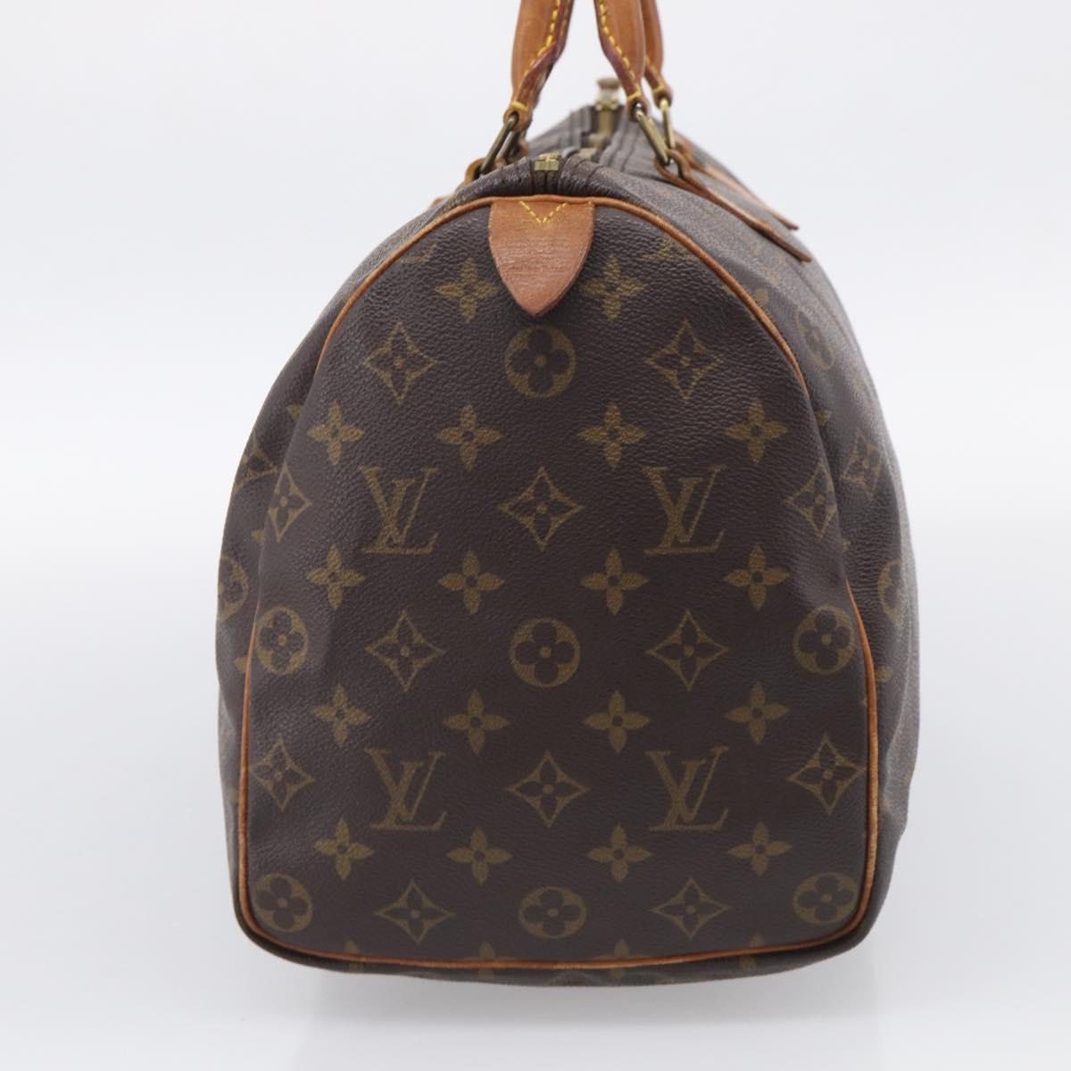 LOUIS VUITTON Monogram Speedy 35 Hand Bag M41524 LV Auth 213423
