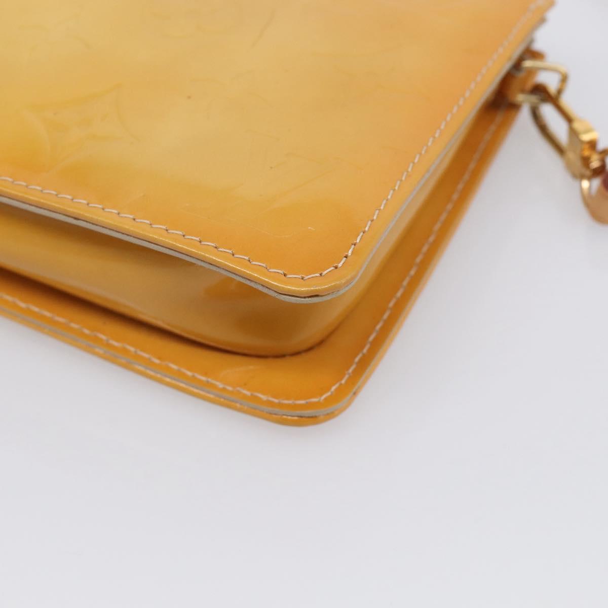 LOUIS VUITTON Monogram Vernis Lexington Pouch Beige M91010 LV Auth 213424A