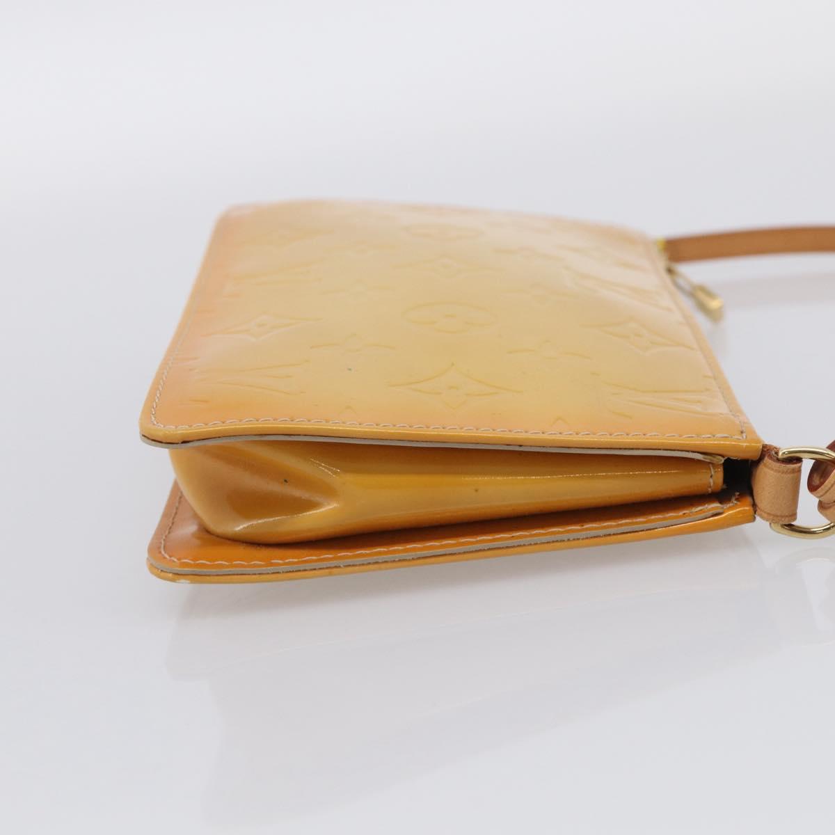 LOUIS VUITTON Monogram Vernis Lexington Pouch Beige M91010 LV Auth 213424A