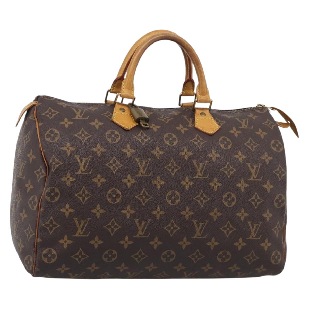 LOUIS VUITTON Monogram Speedy 35 Hand Bag M41524 LV Auth 213430A
