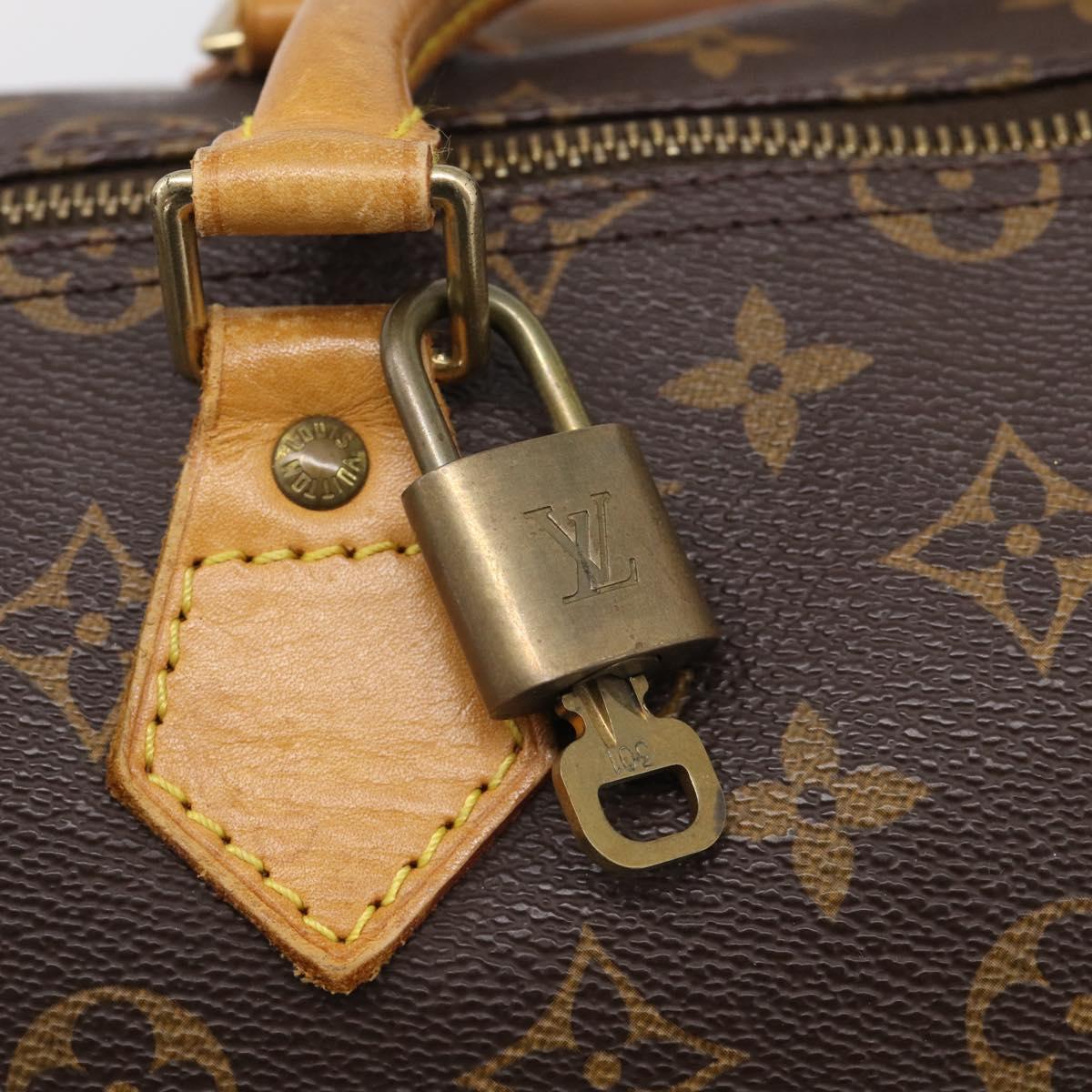 LOUIS VUITTON Monogram Speedy 35 Hand Bag M41524 LV Auth 213430A