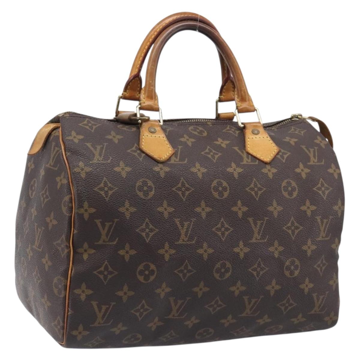 LOUIS VUITTON Monogram Speedy 30 Hand Bag M41526 LV Auth 213432A