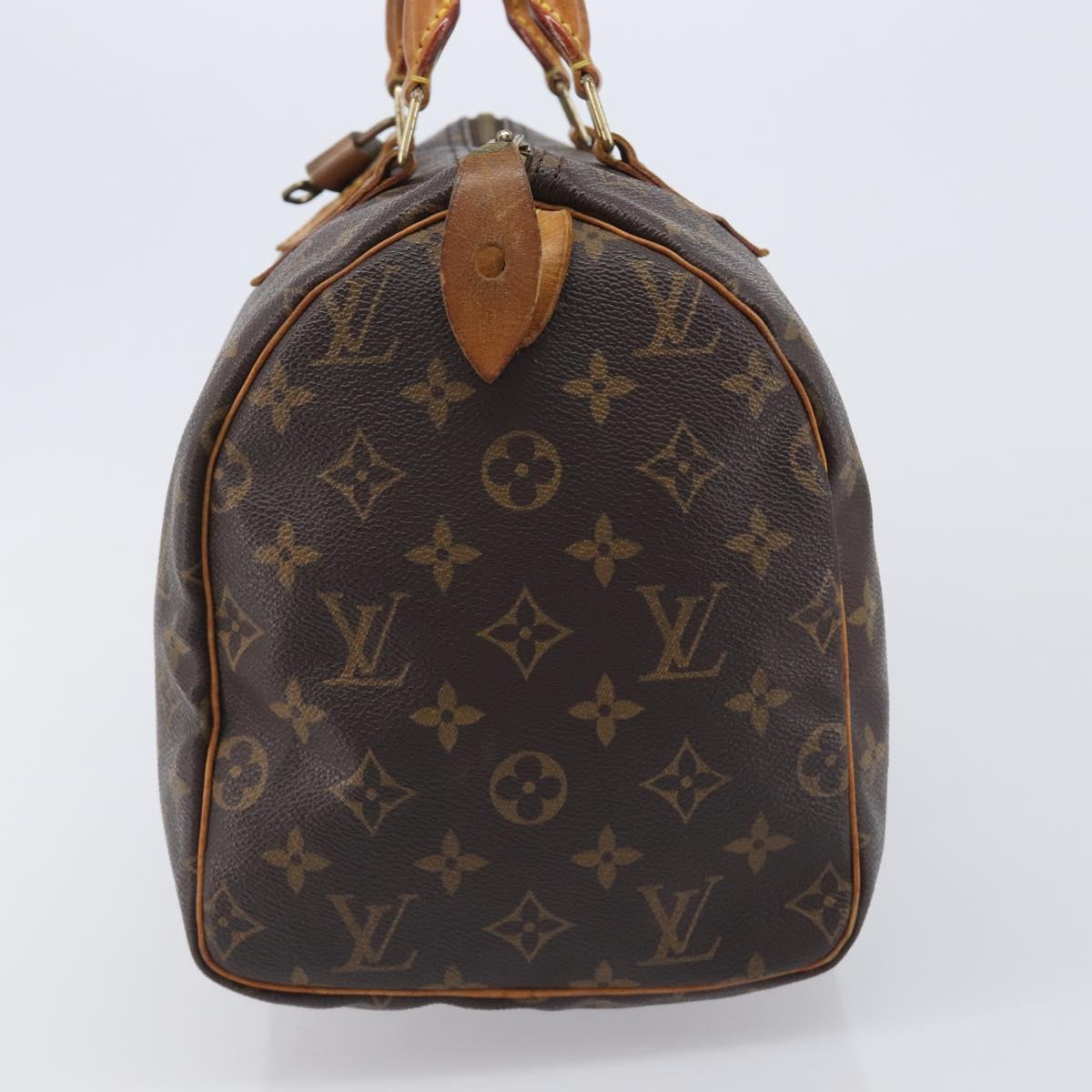 LOUIS VUITTON Monogram Speedy 30 Hand Bag M41526 LV Auth 213432A