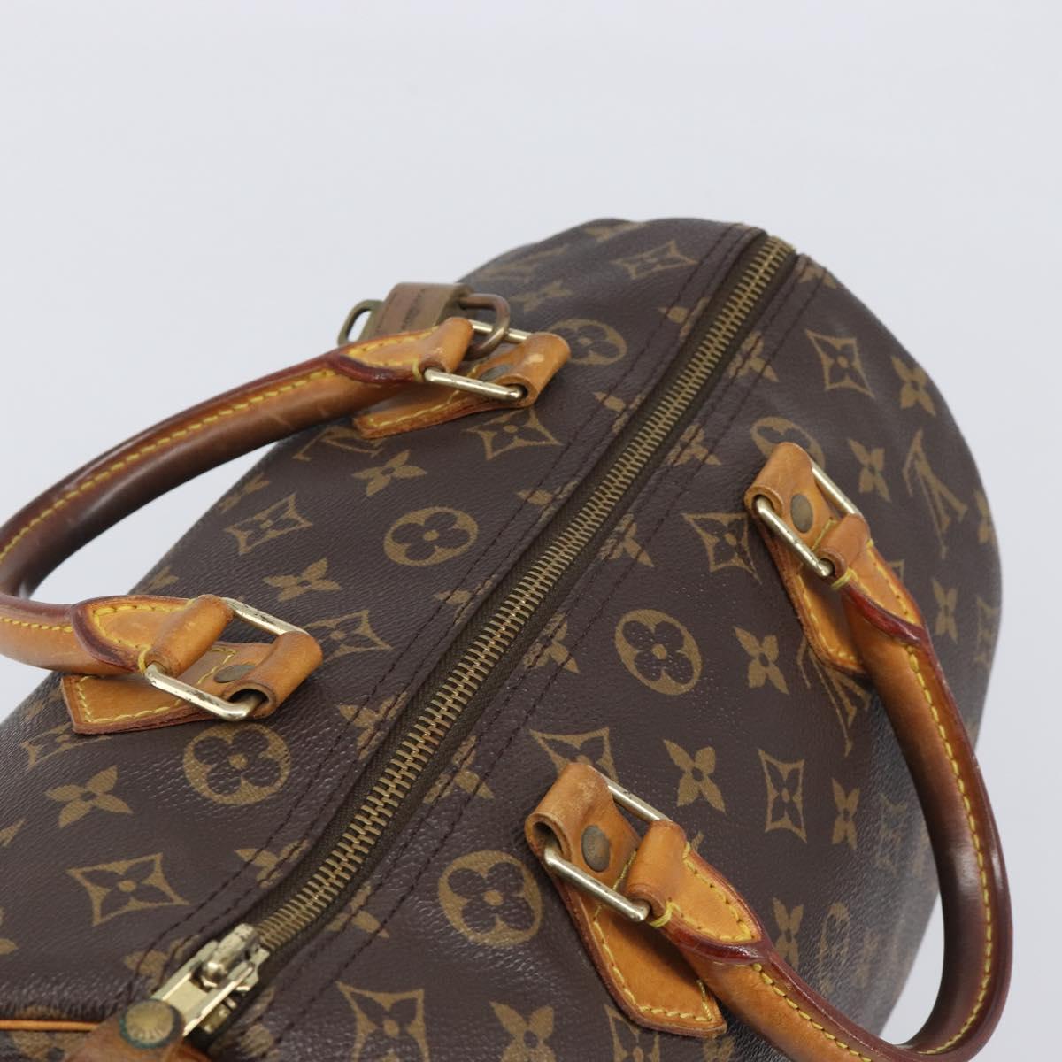 LOUIS VUITTON Monogram Speedy 30 Hand Bag M41526 LV Auth 213432A
