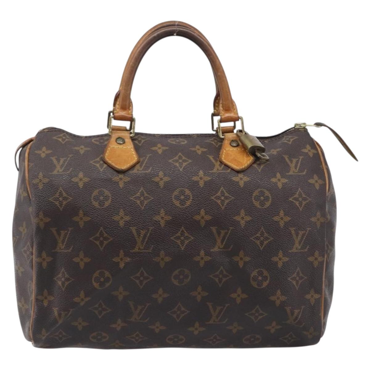 LOUIS VUITTON Monogram Speedy 30 Hand Bag M41526 LV Auth 213440A