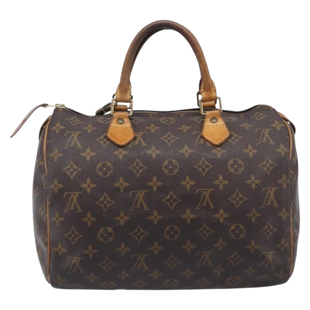 LOUIS VUITTON Monogram Speedy 30 Hand Bag M41526 LV Auth 213440A