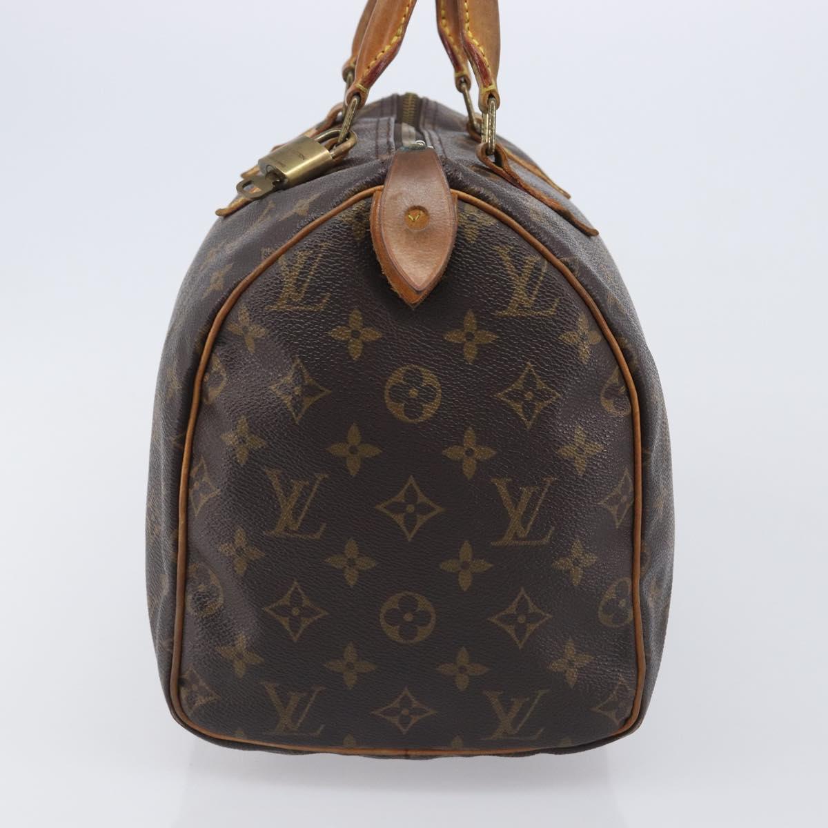 LOUIS VUITTON Monogram Speedy 30 Hand Bag M41526 LV Auth 213440A