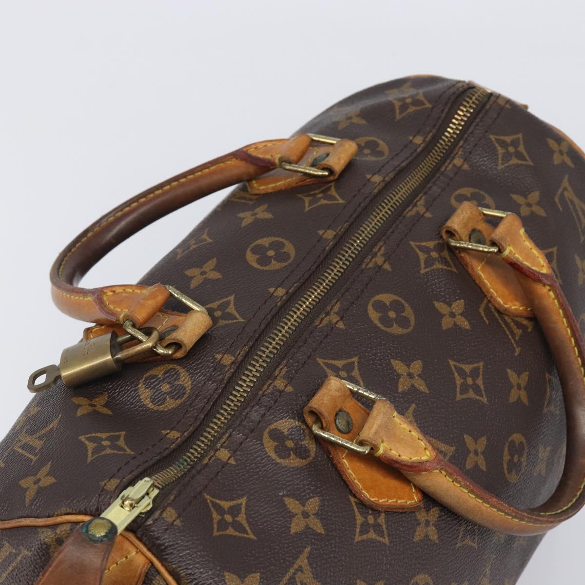 LOUIS VUITTON Monogram Speedy 30 Hand Bag M41526 LV Auth 213440A