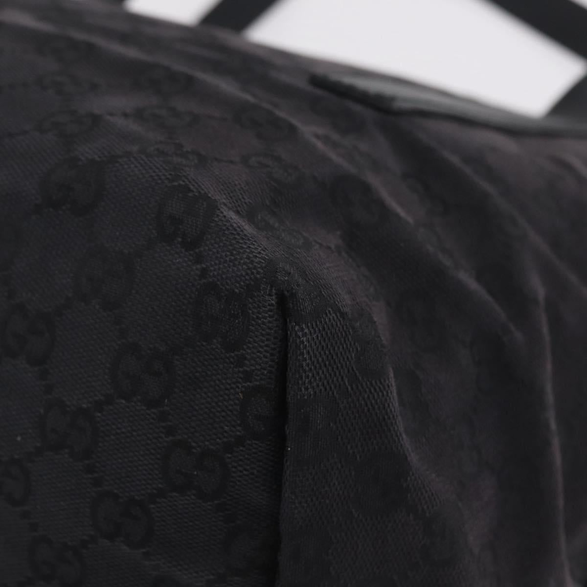 GUCCI GG Canvas Shoulder Bag Black Silver 019 0493 1669 Auth 213443