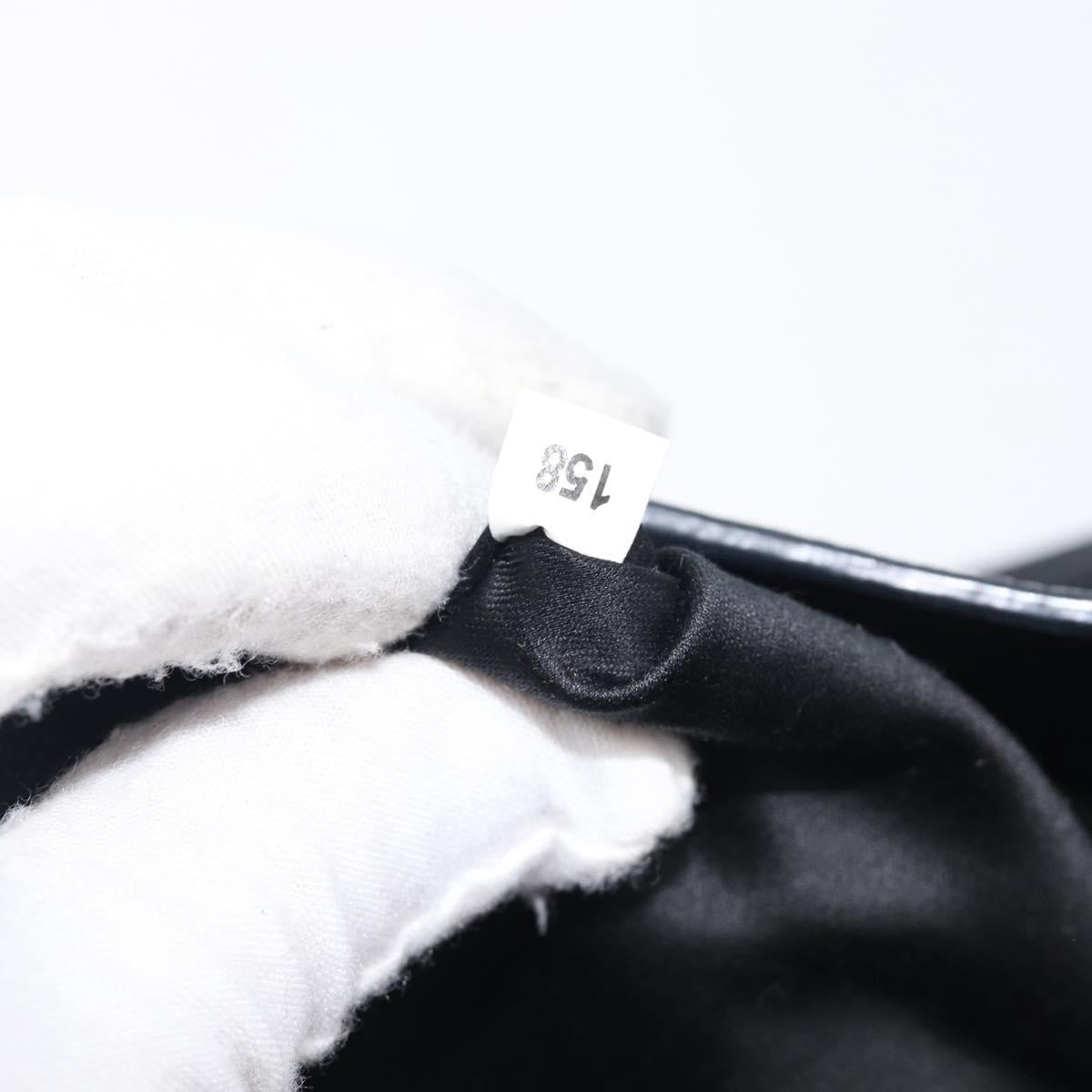 Miu Miu Hand Bag Leather Black Gold Auth 213444