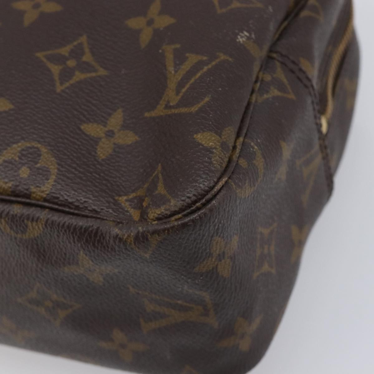 LOUIS VUITTON Monogram Trousse Toilette 28 Clutch Bag M47522 LV Auth 213468