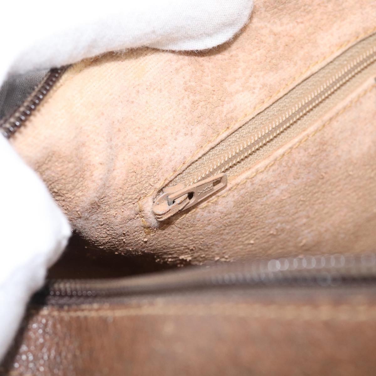 GUCCI GG Supreme Web Sherry Line Boston Bag PVC Beige Gold 39 02 007 Auth 213472