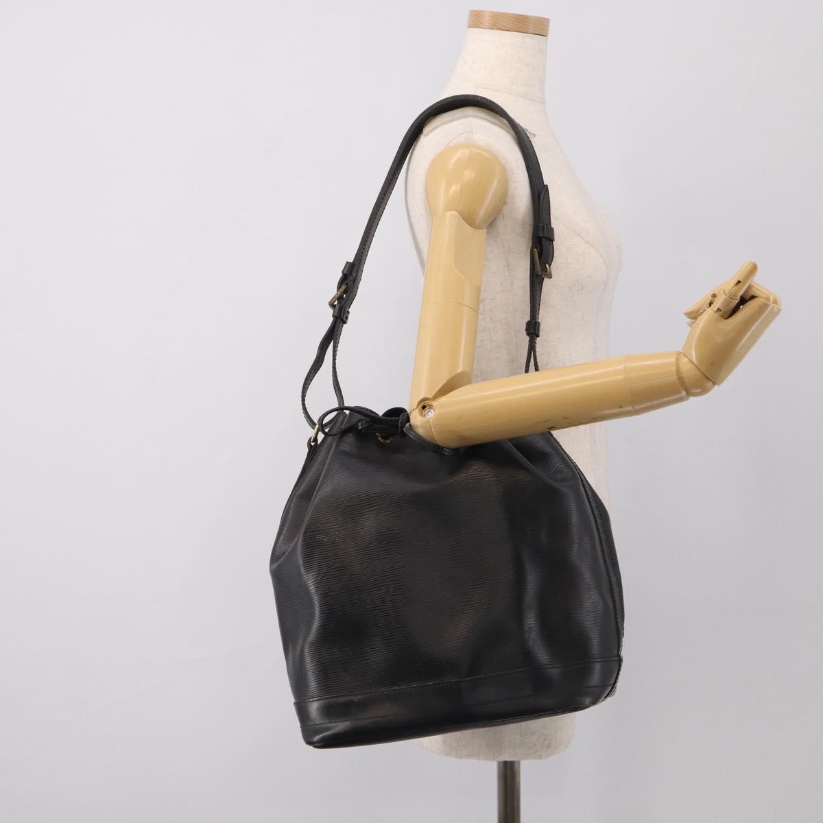 LOUIS VUITTON Epi Noe Shoulder Bag Black M44002 LV Auth 213474