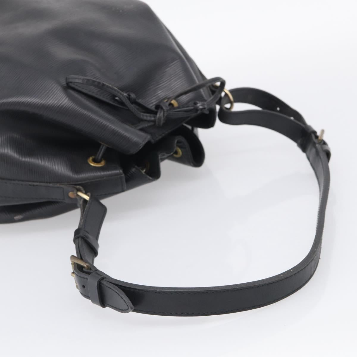 LOUIS VUITTON Epi Noe Shoulder Bag Black M44002 LV Auth 213474