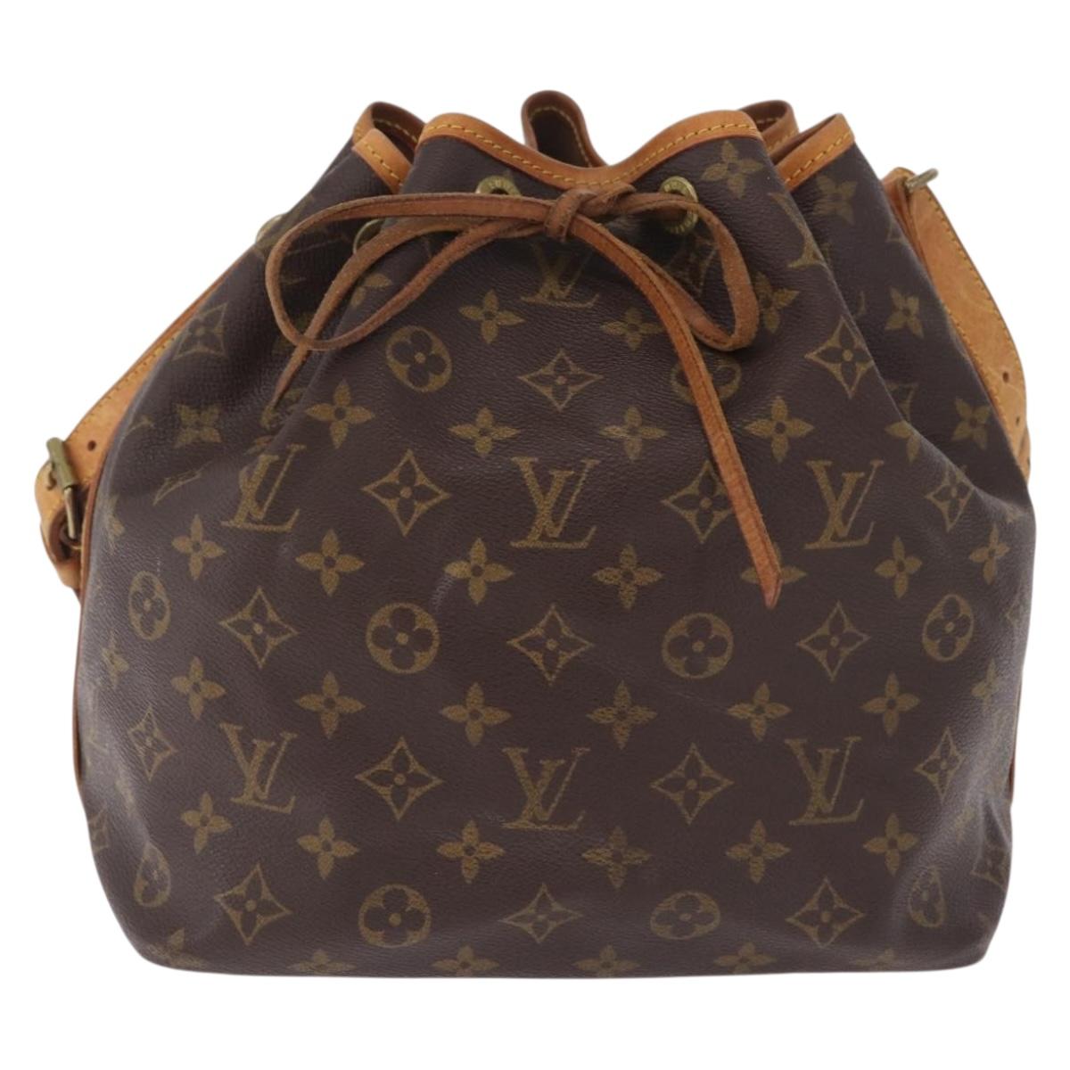 LOUIS VUITTON Monogram Petit Noe Shoulder Bag M42226 LV Auth 213475