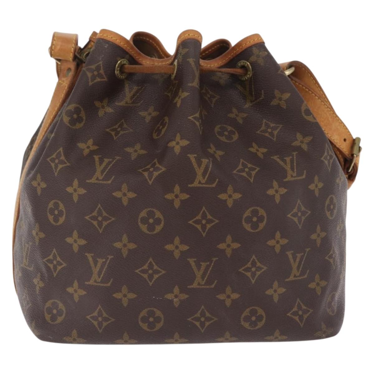 LOUIS VUITTON Monogram Petit Noe Shoulder Bag M42226 LV Auth 213475