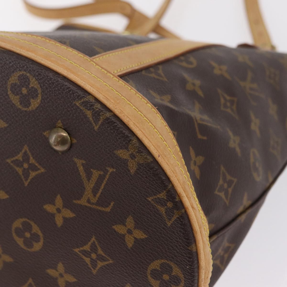 LOUIS VUITTON Monogram Bucket GM Shoulder Bag M42236 LV Auth 213476