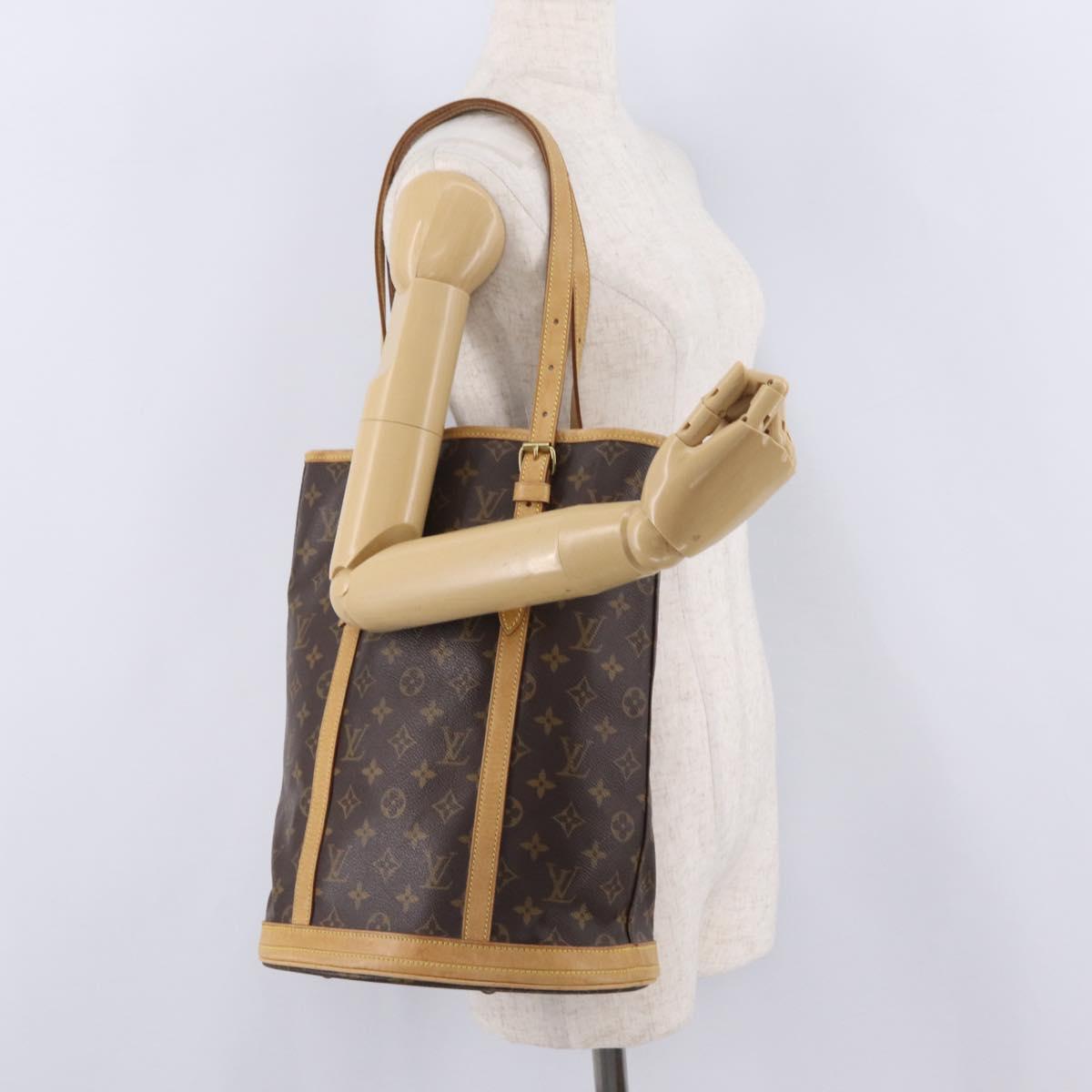LOUIS VUITTON Monogram Bucket GM Shoulder Bag M42236 LV Auth 213476