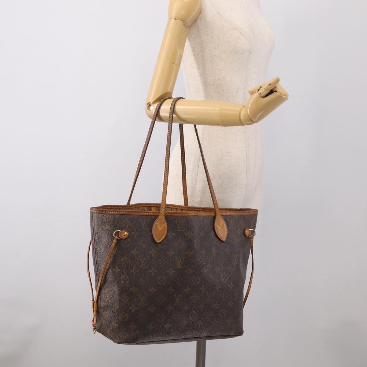 LOUIS VUITTON Monogram Neverfull MM Tote Bag M40156 LV Auth 213478