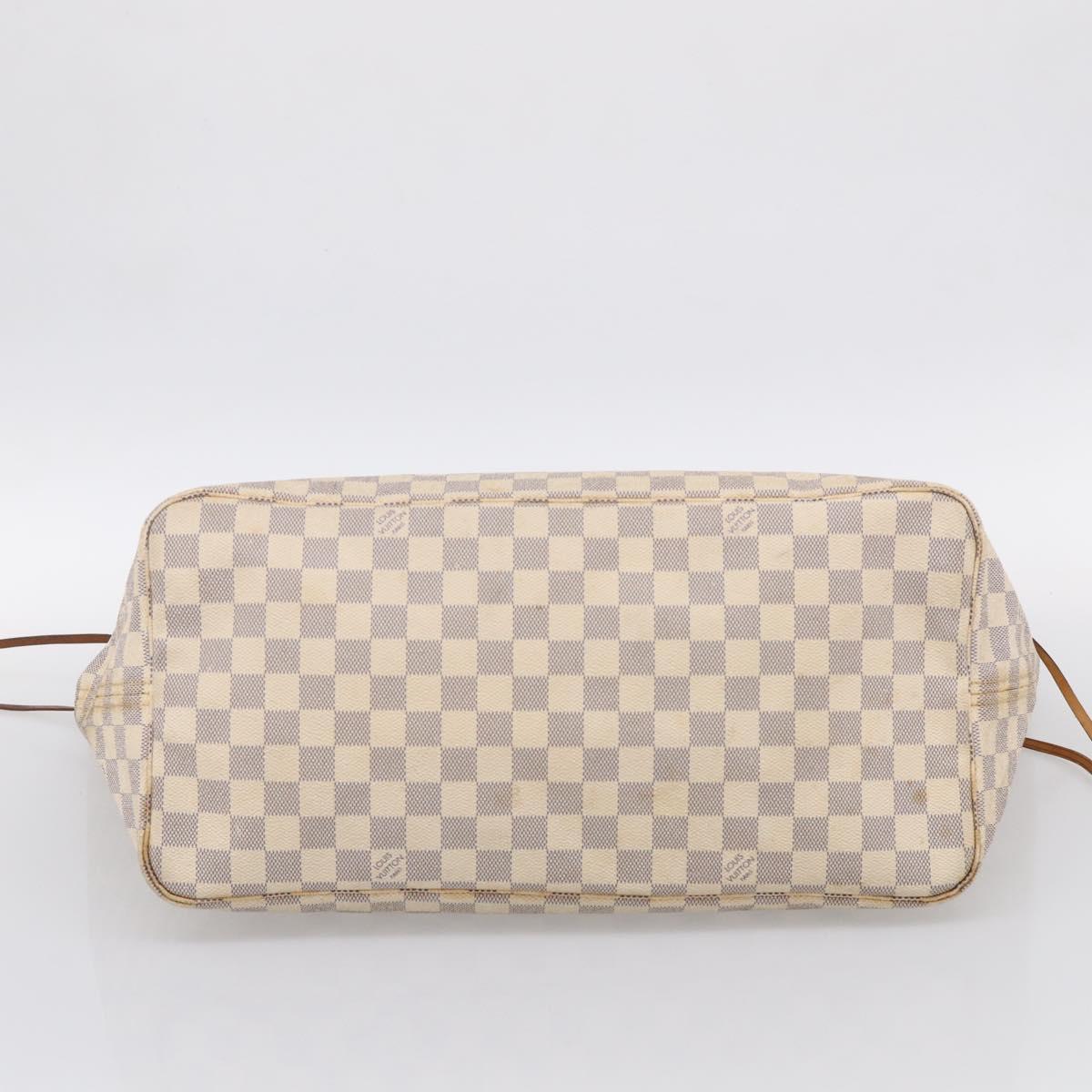 LOUIS VUITTON Damier Azur Neverfull GM Tote Bag N41360 LV Auth 213479