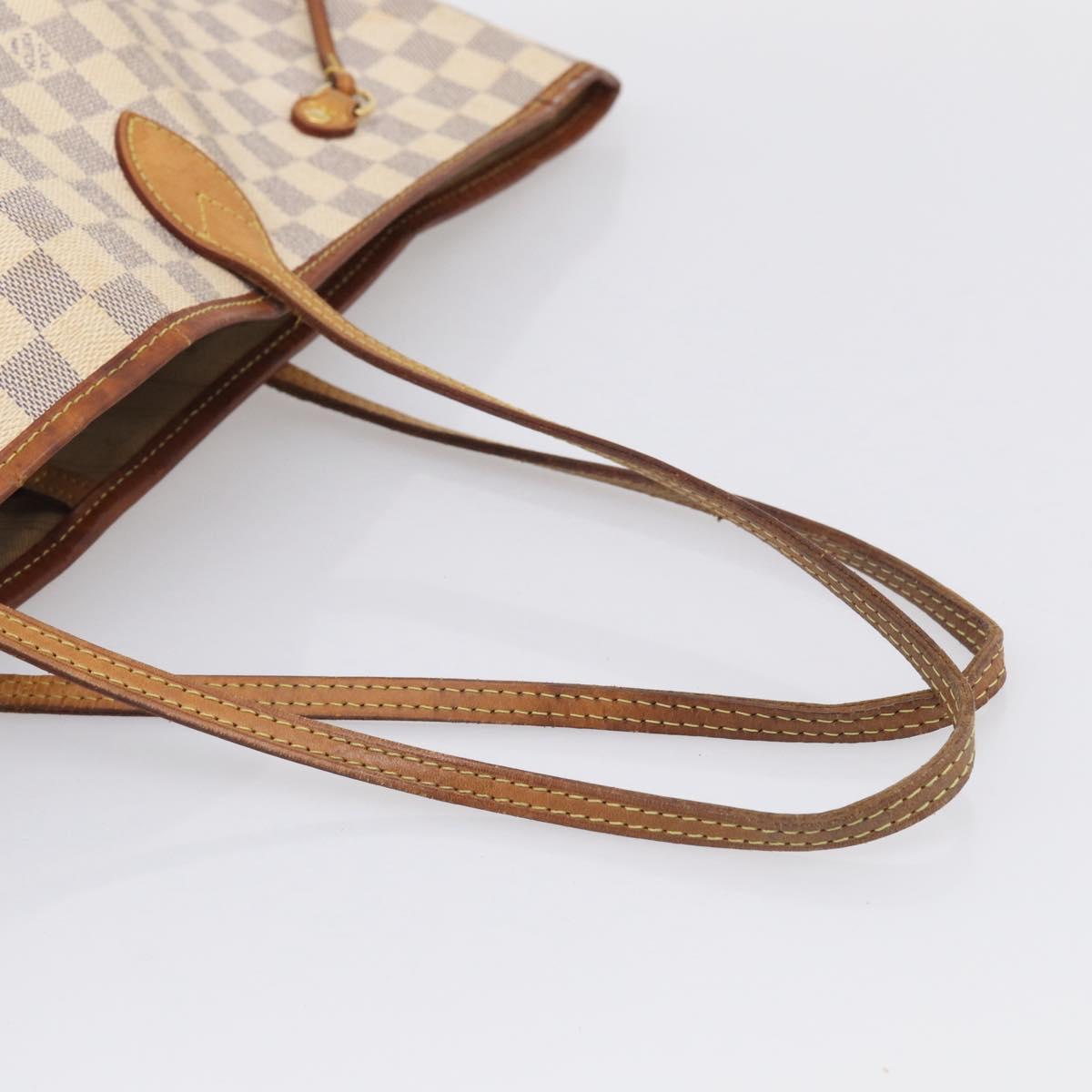 LOUIS VUITTON Damier Azur Neverfull GM Tote Bag N41360 LV Auth 213479