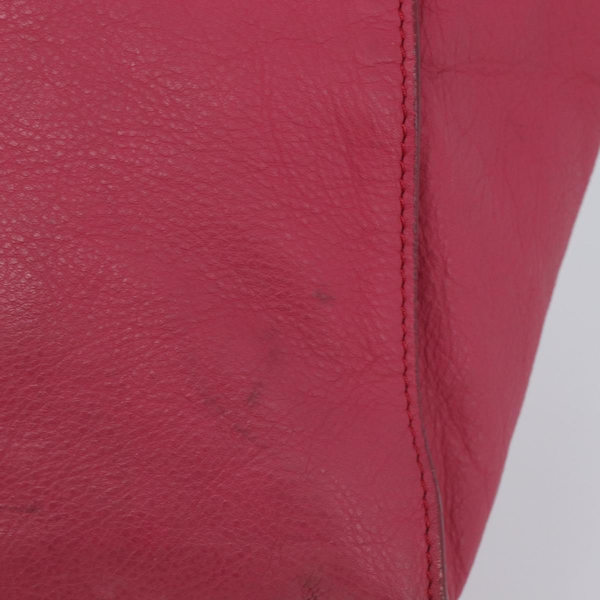 Balenciaga Paper Flap A5 Hand Bag Leather Pink 266396 Auth 213483
