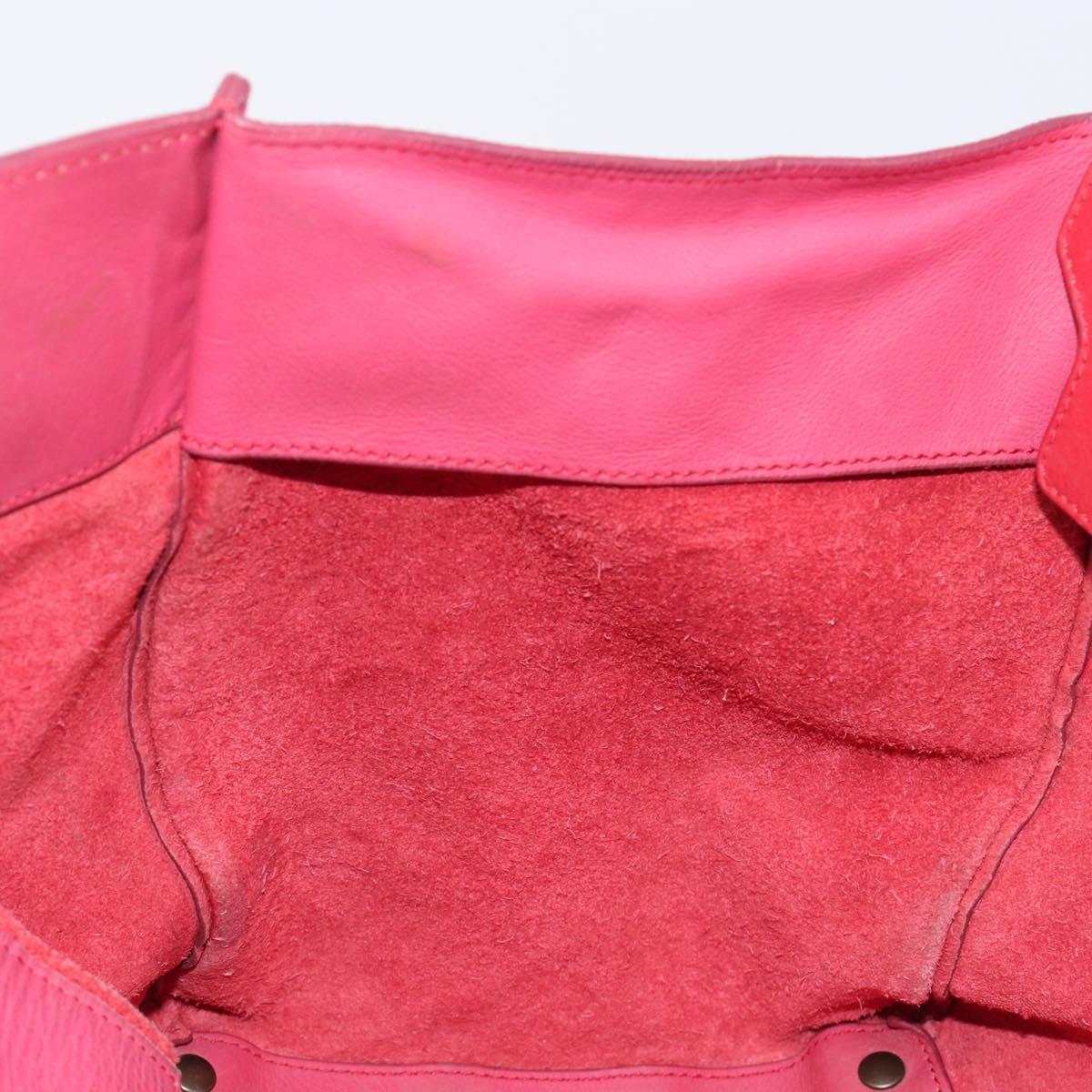 Balenciaga Paper Flap A5 Hand Bag Leather Pink 266396 Auth 213483