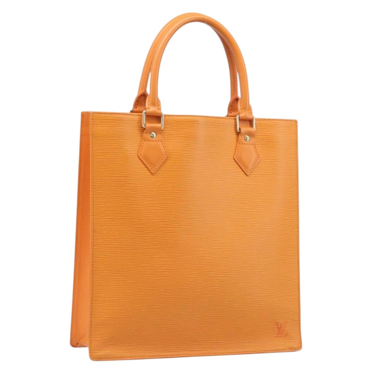 LOUIS VUITTON Epi Sac Plat Hand Bag Orange Mandarin M5274H LV Auth 213504A