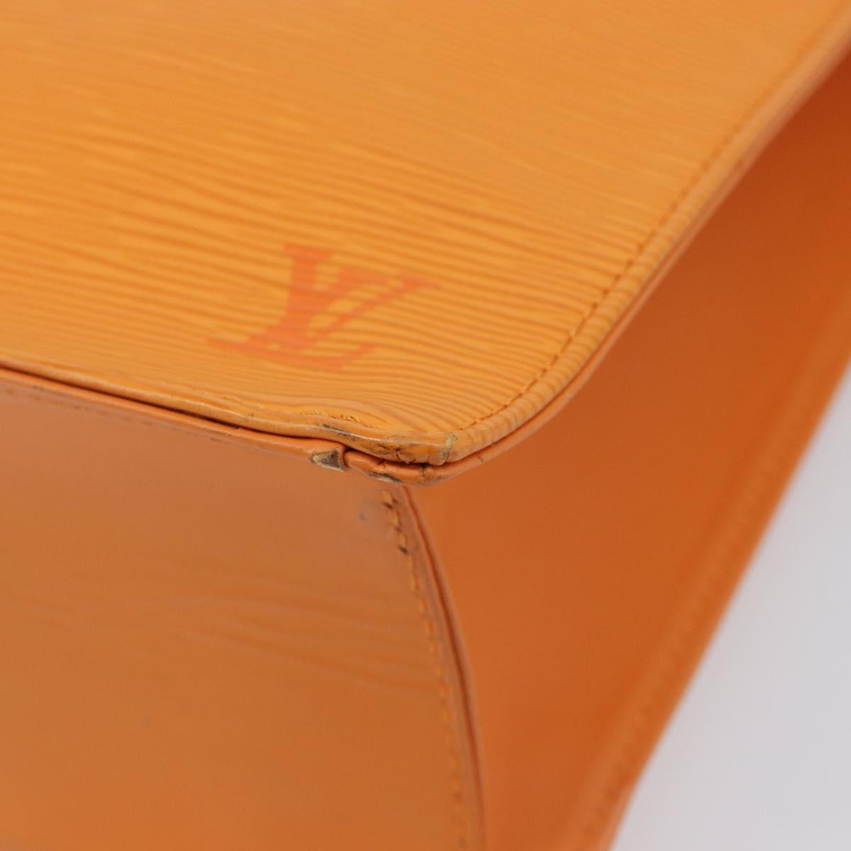 LOUIS VUITTON Epi Sac Plat Hand Bag Orange Mandarin M5274H LV Auth 213504A