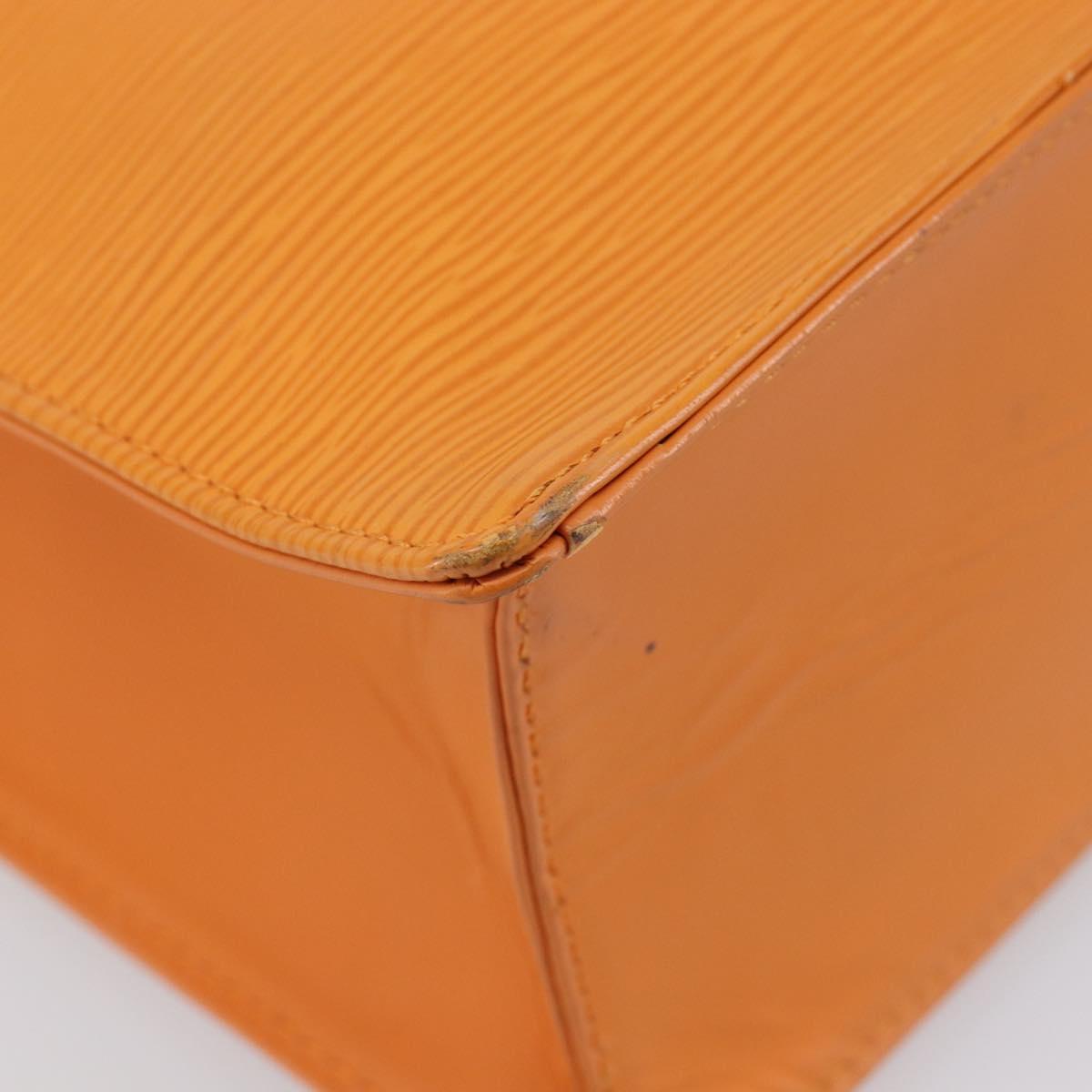 LOUIS VUITTON Epi Sac Plat Hand Bag Orange Mandarin M5274H LV Auth 213504A