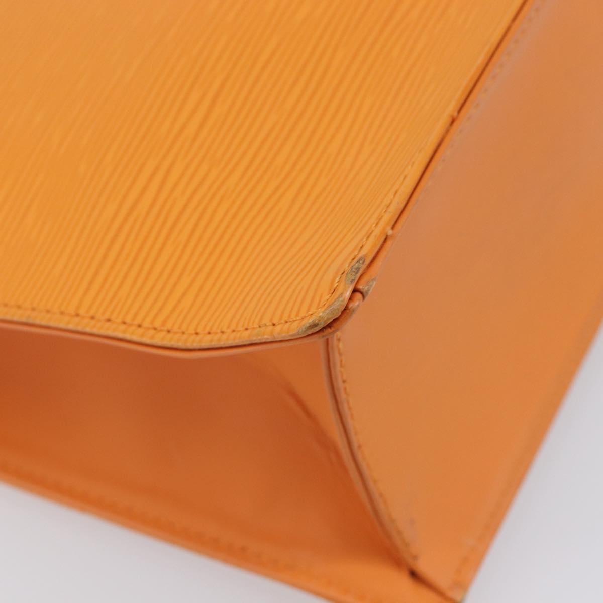 LOUIS VUITTON Epi Sac Plat Hand Bag Orange Mandarin M5274H LV Auth 213504A