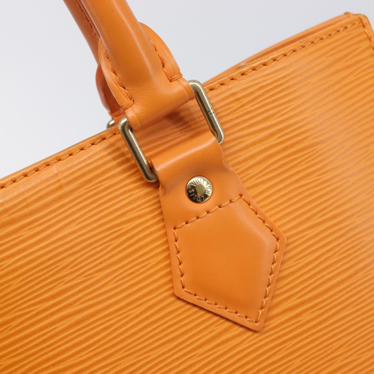 LOUIS VUITTON Epi Sac Plat Hand Bag Orange Mandarin M5274H LV Auth 213504A