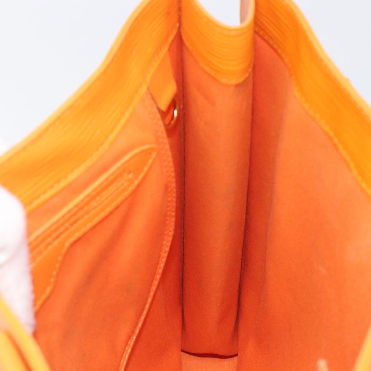 LOUIS VUITTON Epi Sac Plat Hand Bag Orange Mandarin M5274H LV Auth 213504A
