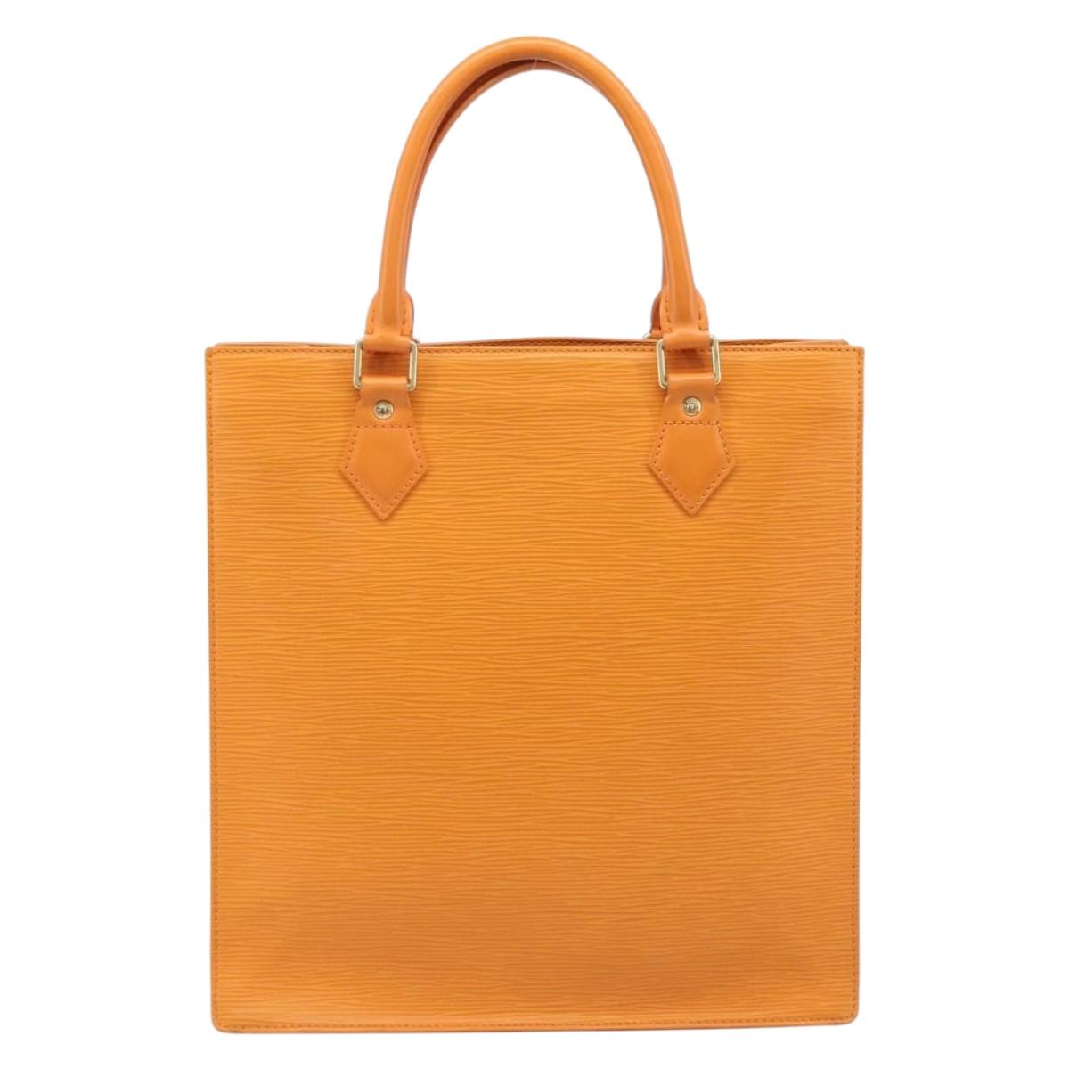 LOUIS VUITTON Epi Sac Plat Hand Bag Orange Mandarin M5274H LV Auth 213504A
