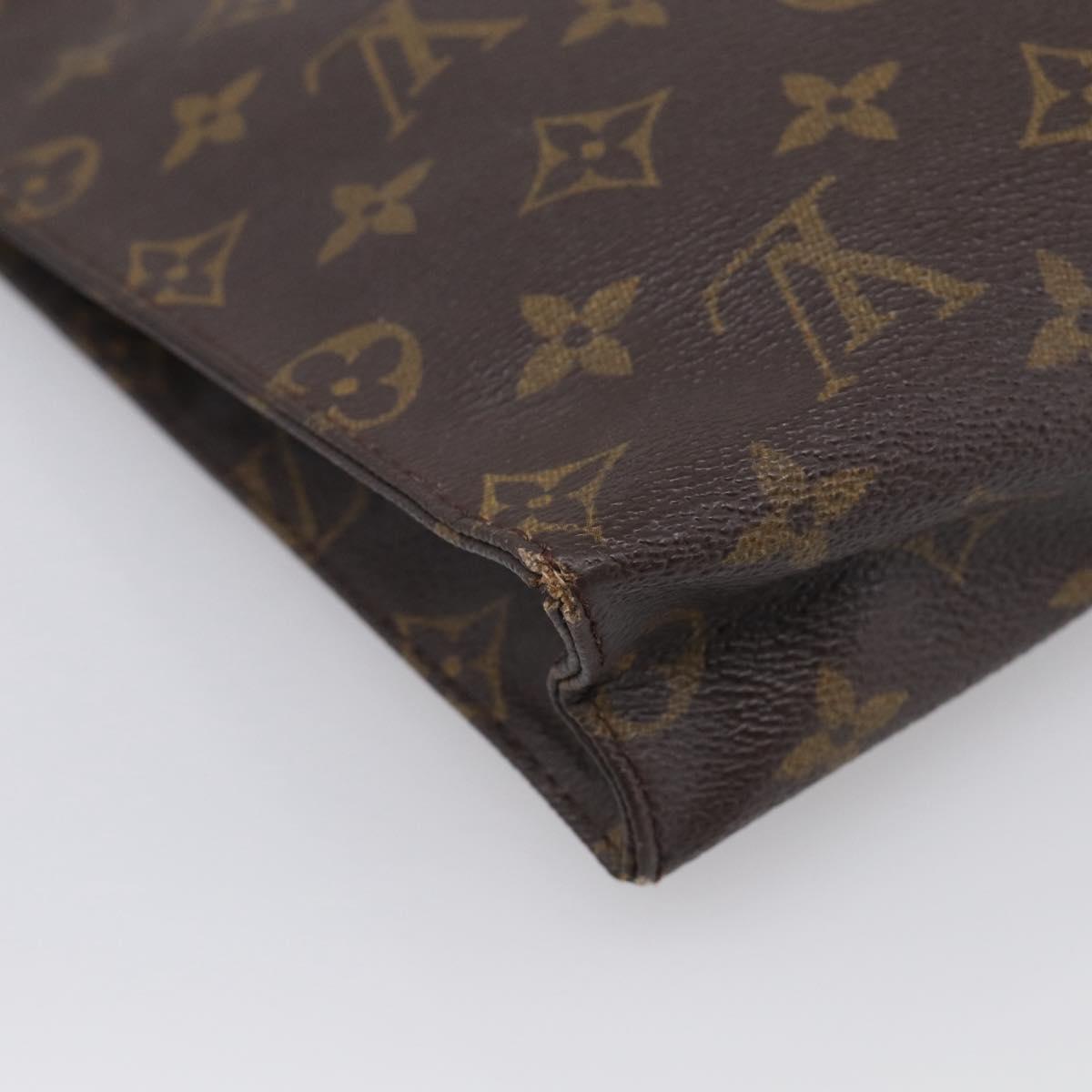 LOUIS VUITTON Monogram Poche Toilette 26 Pouch M47542 LV Auth 213582