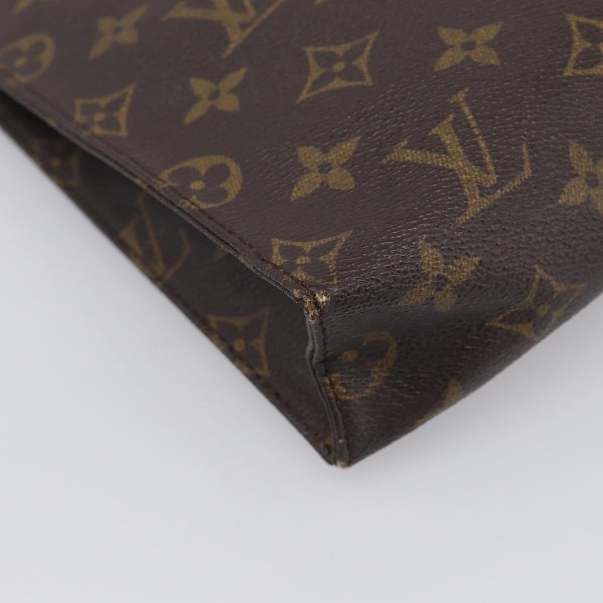 LOUIS VUITTON Monogram Poche Toilette 26 Pouch M47542 LV Auth 213582