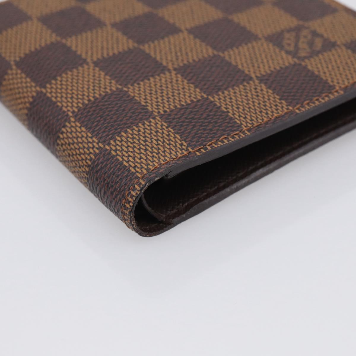 LOUIS VUITTON Damier Ebene Portefeuille Marco Wallet N61675 LV Auth 213616V