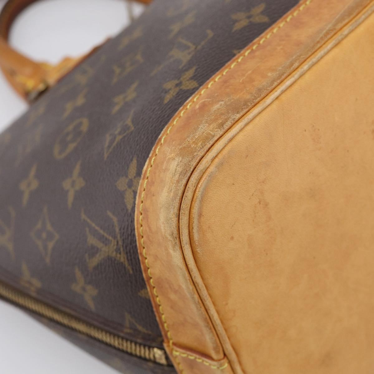 LOUIS VUITTON Monogram Alma Hand Bag M51130 LV Auth 213621