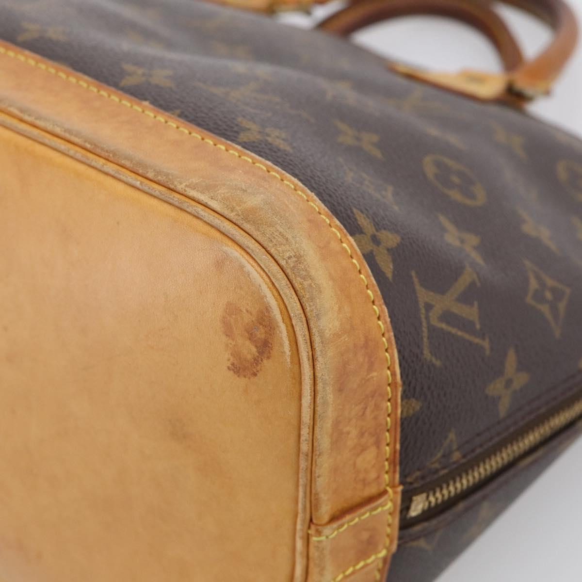 LOUIS VUITTON Monogram Alma Hand Bag M51130 LV Auth 213621