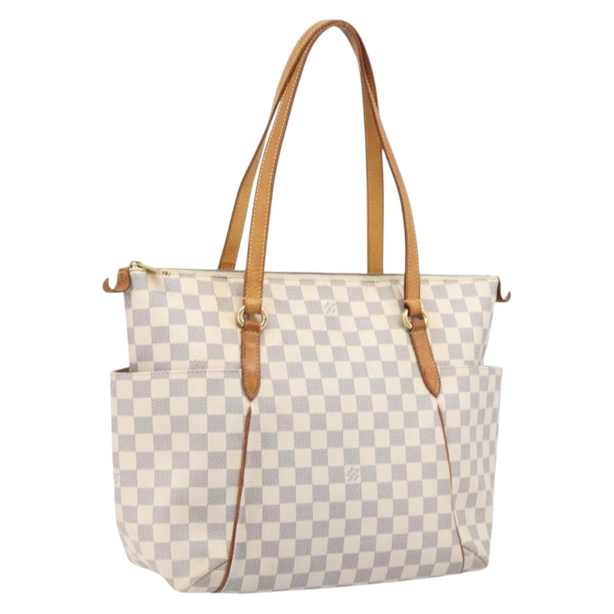 LOUIS VUITTON Damier Azur Totally MM Tote Bag N51262 LV Auth 213724