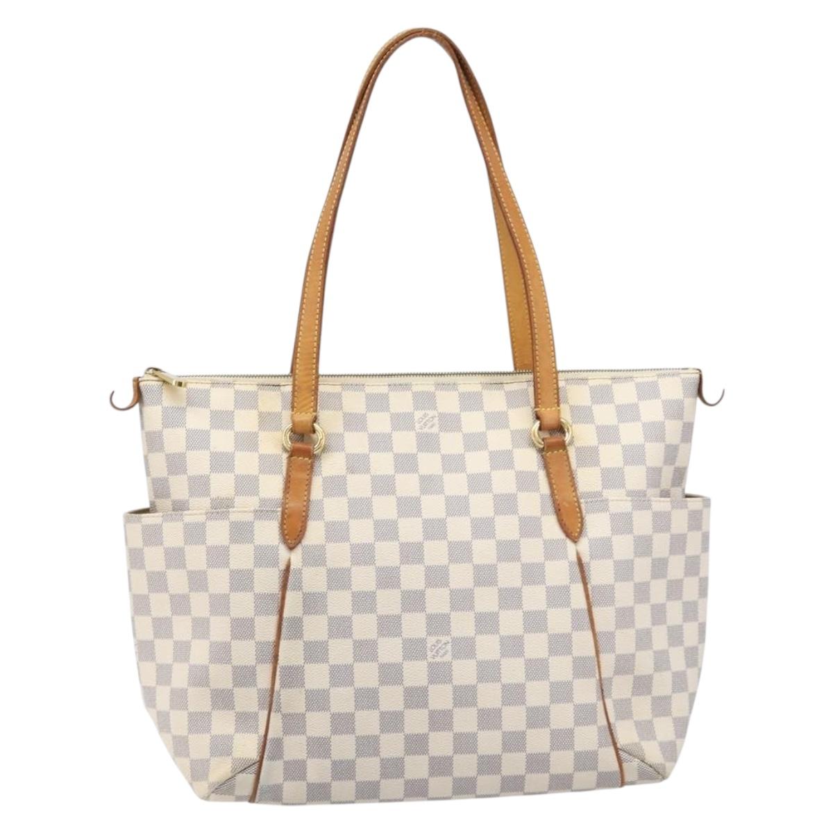 LOUIS VUITTON Damier Azur Totally MM Tote Bag N51262 LV Auth 213724