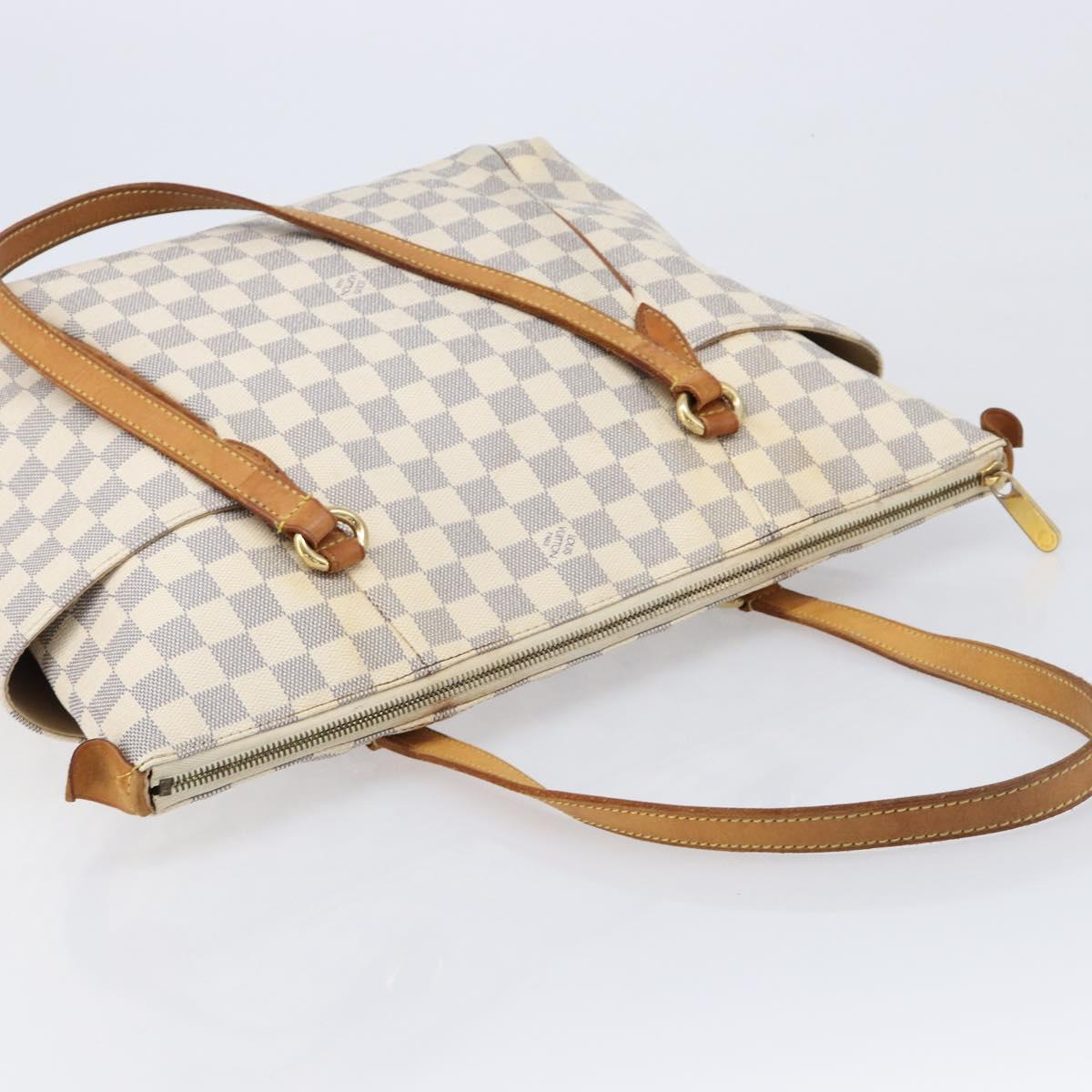 LOUIS VUITTON Damier Azur Totally MM Tote Bag N51262 LV Auth 213724