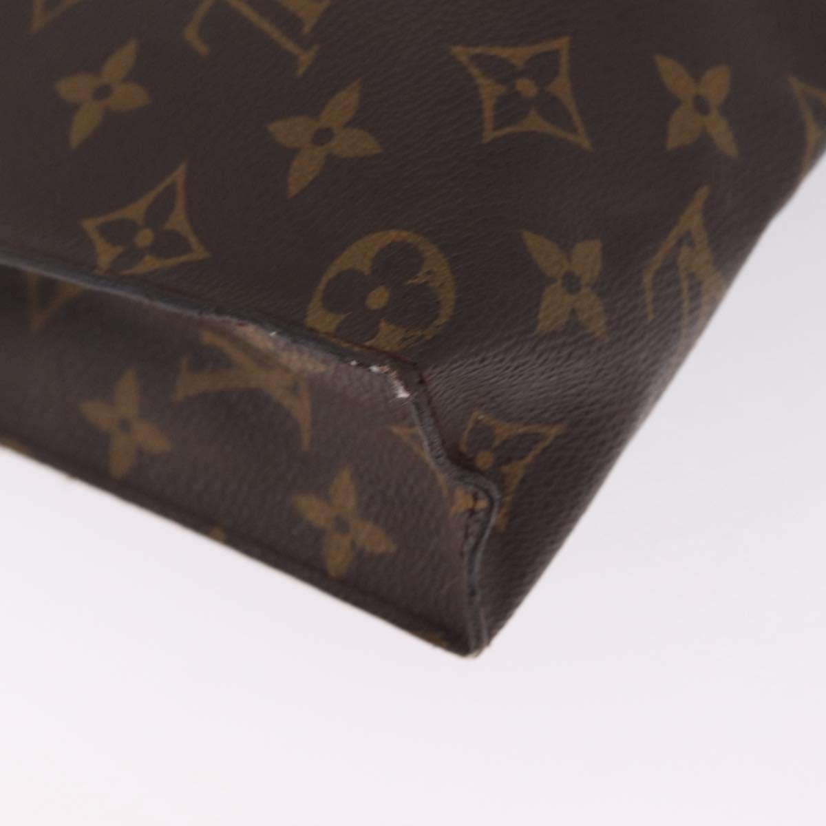 LOUIS VUITTON Monogram Poche Toilette 26 Pouch M47542 LV Auth 213787
