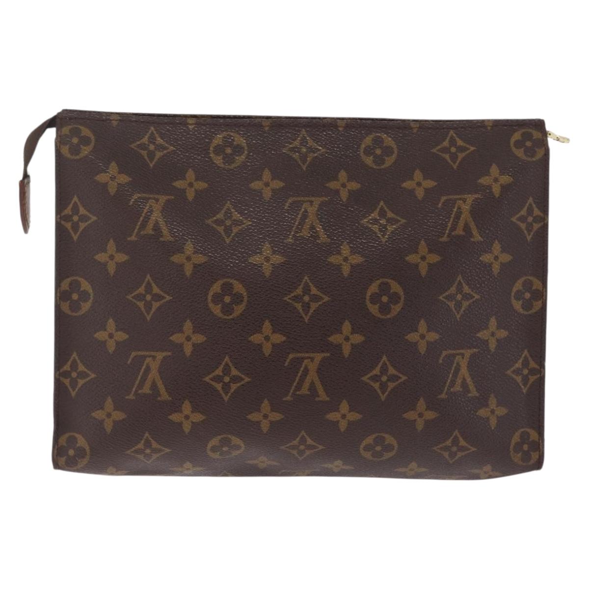 LOUIS VUITTON Monogram Poche Toilette 26 Pouch M47542 LV Auth 213787